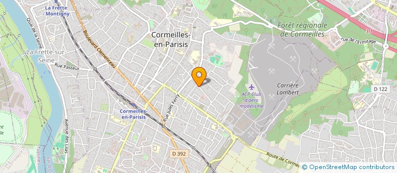 localisation de l'entreprise MADAME ISABELLE PAUPE à CORMEILLES-EN-PARISIS