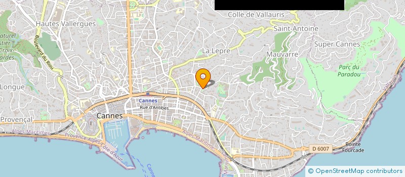 localisation de l'entreprise MADAME ISABELLE PAUVAREL à CANNES