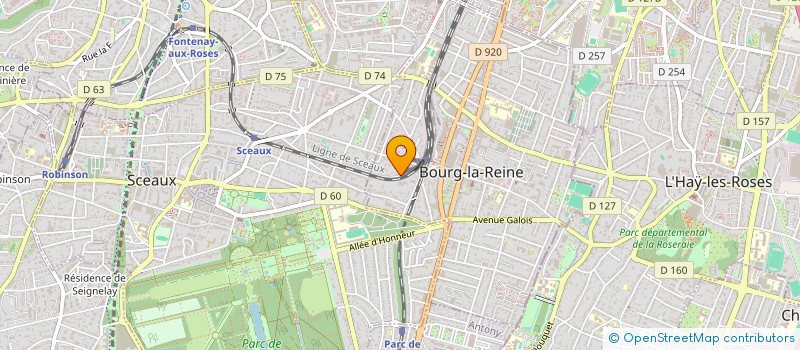 localisation de l'entreprise MADAME ISABELLE PAYAN à BOURG-LA-REINE