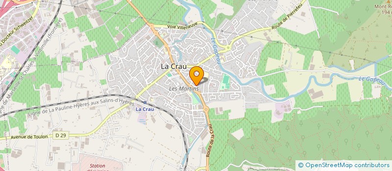 localisation de l'entreprise MADAME ISABELLE PAYELLE  LA CRAU