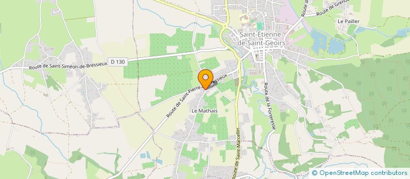 localisation de l'entreprise MADAME ISABELLE PAYSAN  SAINT-ETIENNE-DE-SAINT-GEOIRS