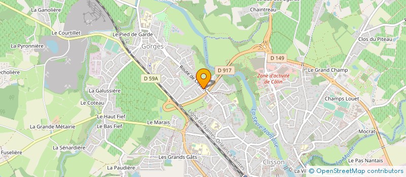 localisation de l'entreprise MADAME ISABELLE PEAN  GORGES