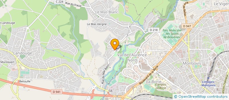 localisation de l'entreprise MADAME ISABELLE PEAN-PAGENEL à LIMOGES
