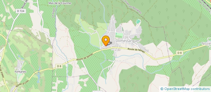 localisation de l'entreprise MADAME ISABELLE PECHARD  DOMESSARGUES