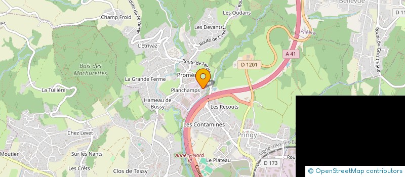localisation de l'entreprise MADAME ISABELLE PECHOIN à ANNECY