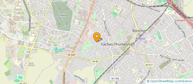 localisation de l'entreprise MADAME ISABELLE PEERS  FACHES-THUMESNIL