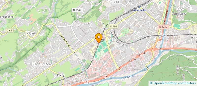 localisation de l'entreprise MADAME ISABELLE PELLITTERI  ALBERTVILLE