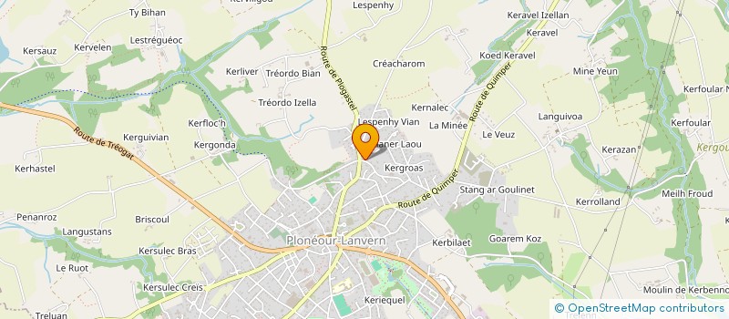 localisation de l'entreprise MADAME ISABELLE PENHARD  PLONEOUR-LANVERN