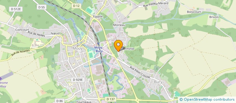 localisation de l'entreprise MADAME ISABELLE PENHOUET  BURY