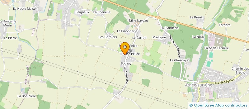 localisation de l'entreprise MADAME ISABELLE PENISSARD à ATHEE-SUR-CHER