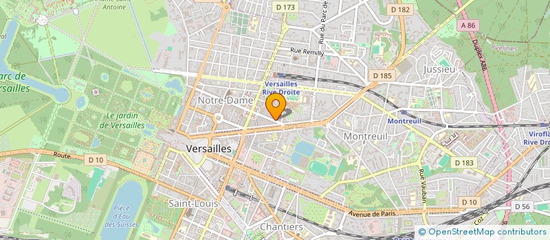 localisation de l'entreprise MADAME ISABELLE PENISSON à VERSAILLES