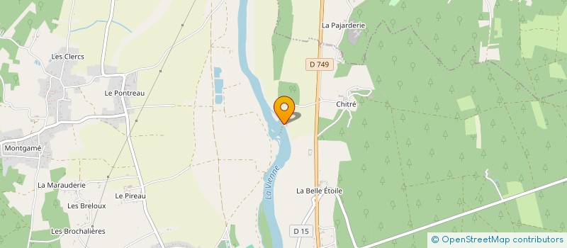 localisation de l'entreprise MADAME ISABELLE PENOT  VOUNEUIL-SUR-VIENNE