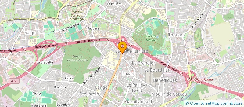 localisation de l'entreprise MADAME ISABELLE PEREGO  GRADIGNAN