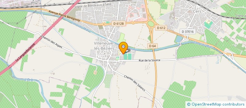 localisation de l'entreprise MADAME ISABELLE PEREZ à VILLENEUVE-LES-BEZIERS