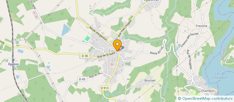 localisation de l'entreprise MADAME ISABELLE PERPEROT à EGUZON-CHANTOME