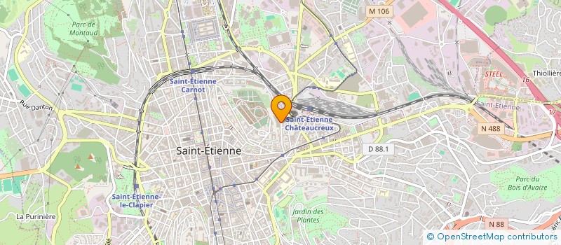 localisation de l'entreprise MADAME ISABELLE PERRIN à SAINT-ETIENNE