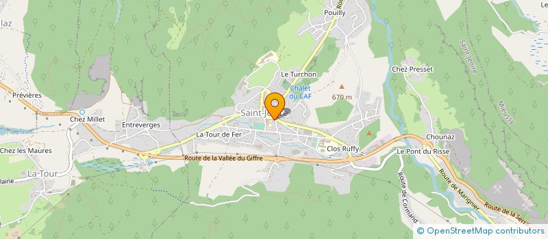 localisation de l'entreprise MADAME ISABELLE PERRIN  SAINT-JEOIRE