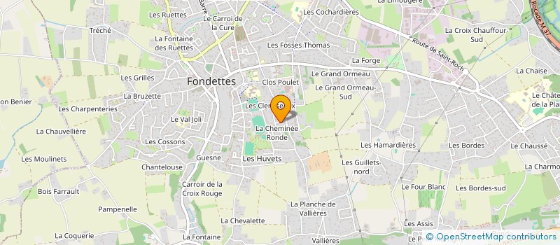 localisation de l'entreprise MADAME ISABELLE PERRIN à FONDETTES