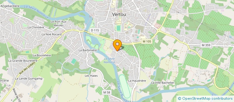 localisation de l'entreprise MADAME ISABELLE PERRINEL à VERTOU
