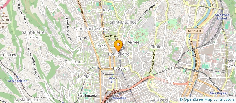 localisation de l'entreprise MADAME ISABELLE PERROUD à NICE