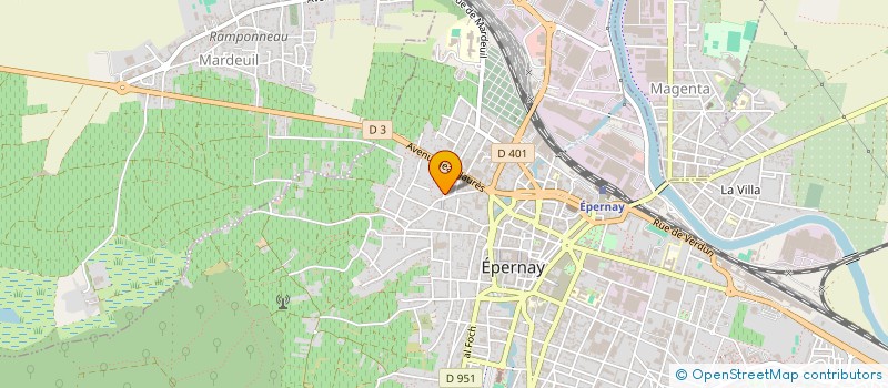 localisation de l'entreprise MADAME ISABELLE PERTUISOT  EPERNAY