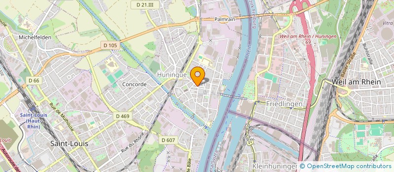 localisation de l'entreprise MADAME ISABELLE PETIOT  HUNINGUE