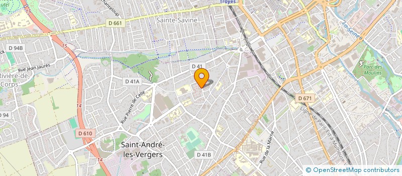 localisation de l'entreprise MADAME ISABELLE PETIT à SAINT-ANDRE-LES-VERGERS