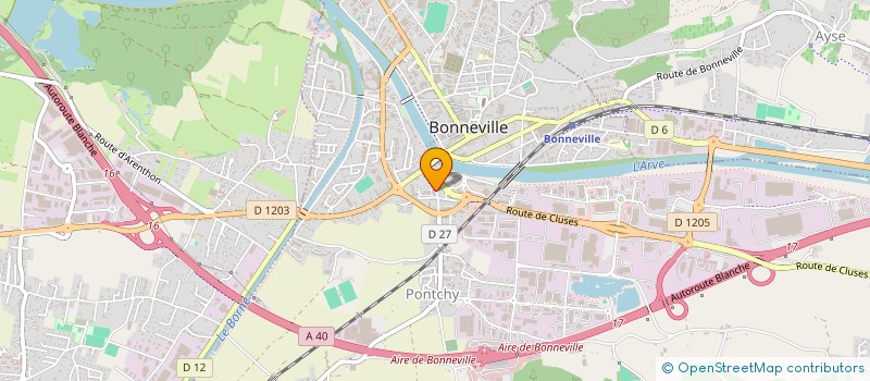 localisation de l'entreprise MADAME ISABELLE PETIT  BONNEVILLE