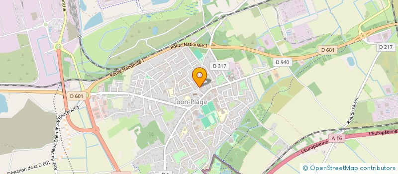 localisation de l'entreprise MADAME ISABELLE PETIT  LOON-PLAGE