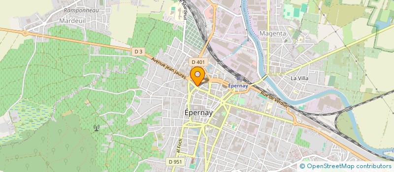 localisation de l'entreprise MADAME ISABELLE PETIT  EPERNAY