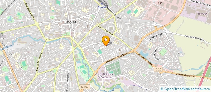localisation de l'entreprise MADAME ISABELLE PETITEAU à CHOLET