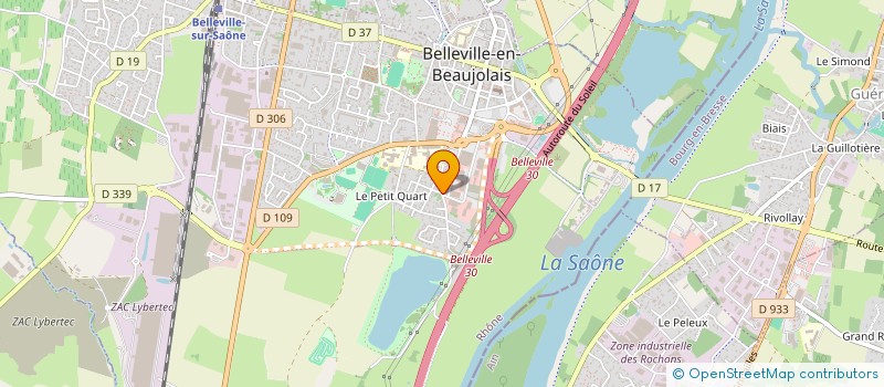localisation de l'entreprise MADAME ISABELLE PETITPAS à BELLEVILLE-EN-BEAUJOLAIS