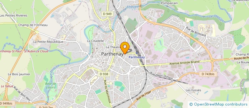 localisation de l'entreprise MADAME ISABELLE PETREAU à PARTHENAY