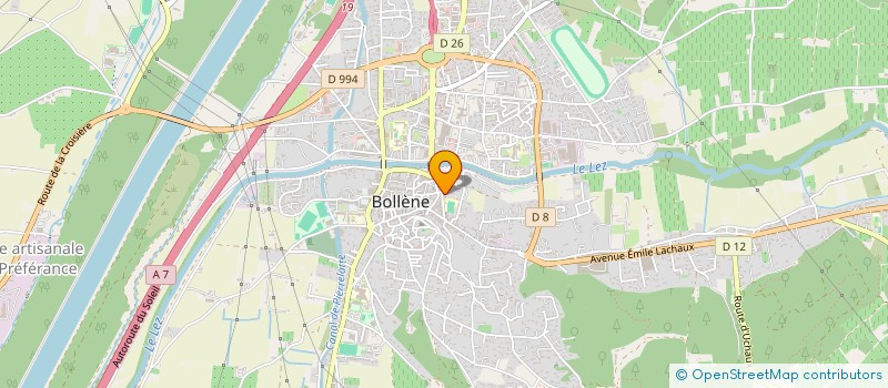 localisation de l'entreprise MADAME ISABELLE PETRIS  BOLLENE