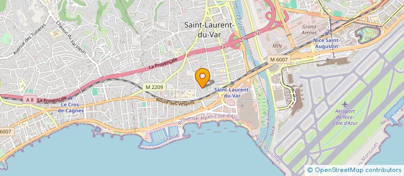 localisation de l'entreprise MADAME ISABELLE PEYRON  SAINT-LAURENT-DU-VAR