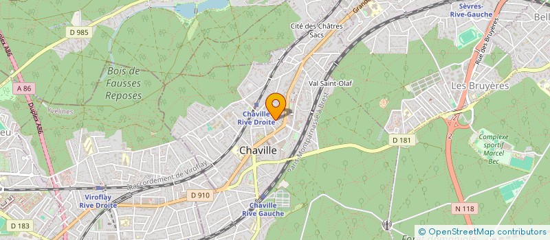 localisation de l'entreprise MADAME ISABELLE PEYRON à CHAVILLE
