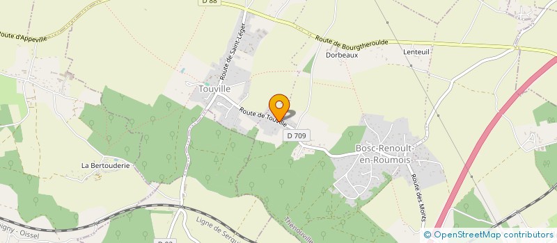 localisation de l'entreprise MADAME ISABELLE PEZARD  THENOUVILLE