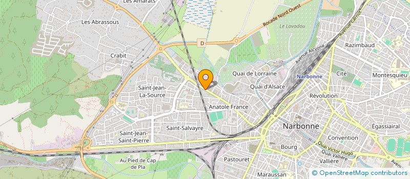 localisation de l'entreprise MADAME ISABELLE PHALIPPOU  NARBONNE