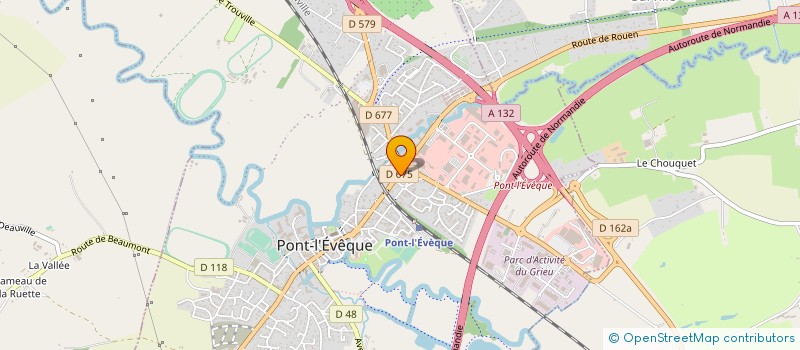 localisation de l'entreprise MADAME ISABELLE PHILIPPARD  PONT L'EVEQUE