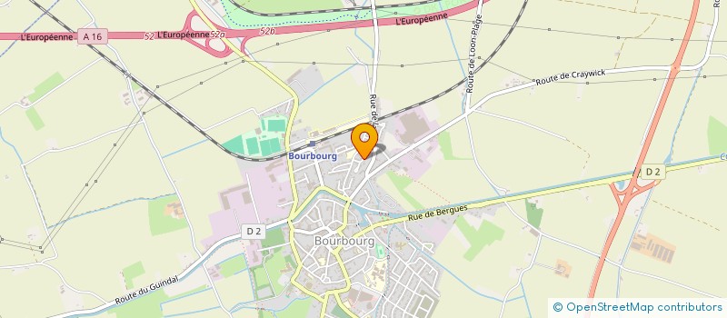 localisation de l'entreprise MADAME ISABELLE PHILIPPE à BOURBOURG