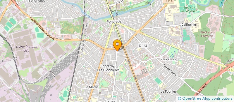 localisation de l'entreprise MADAME ISABELLE PHILIPPE à LE MANS