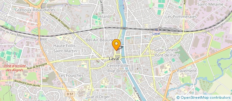 localisation de l'entreprise MADAME ISABELLE PICHER à LAVAL