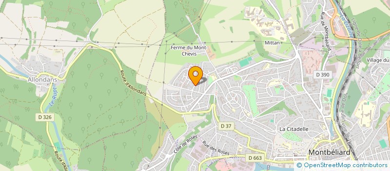 localisation de l'entreprise MADAME ISABELLE PILLOT  MONTBELIARD