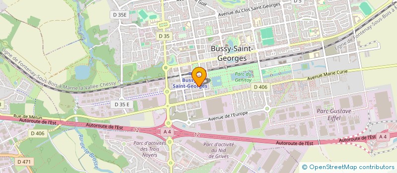 localisation de l'entreprise MADAME ISABELLE PILZ  BUSSY-SAINT-GEORGES