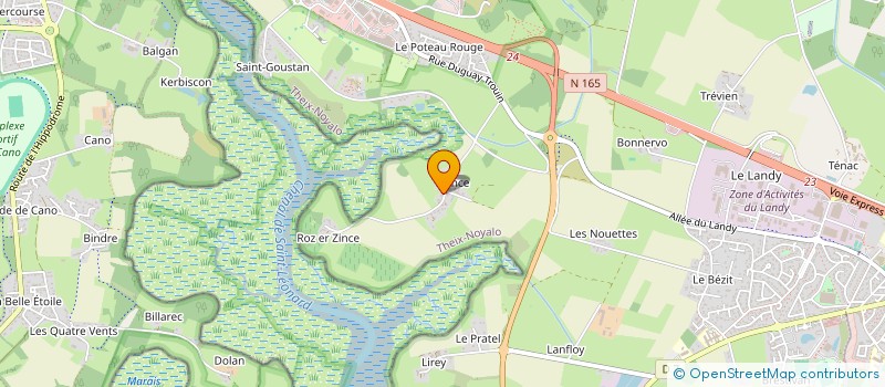 localisation de l'entreprise MADAME ISABELLE PINAULT  THEIX-NOYALO