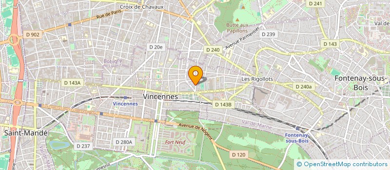 localisation de l'entreprise MADAME ISABELLE PINAULT  VINCENNES