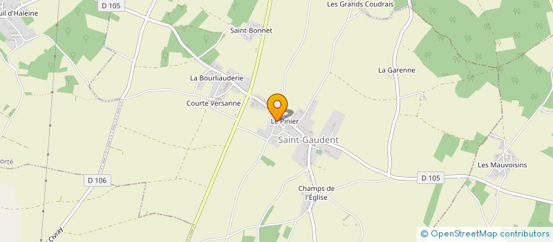 localisation de l'entreprise MADAME ISABELLE PINTUREAU  SAINT-GAUDENT