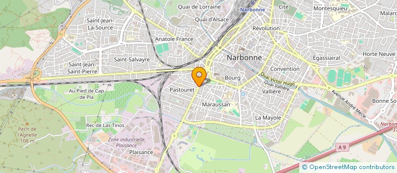 localisation de l'entreprise MADAME ISABELLE PIQUES à NARBONNE