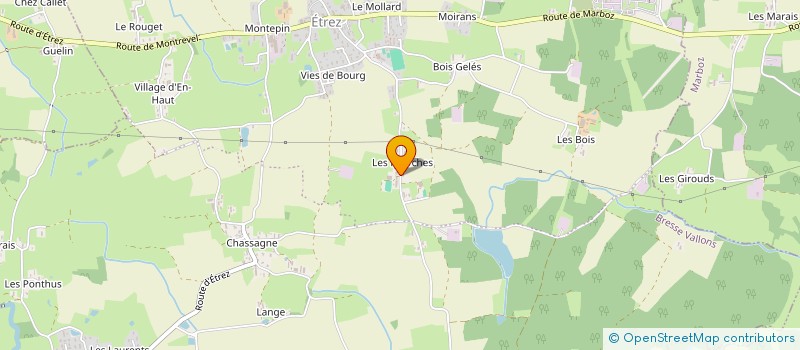 localisation de l'entreprise MADAME ISABELLE PIROIT  BRESSE VALLONS