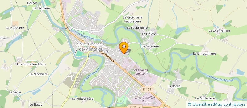 localisation de l'entreprise MADAME ISABELLE PIVETEAU à MONTAIGU-VENDEE